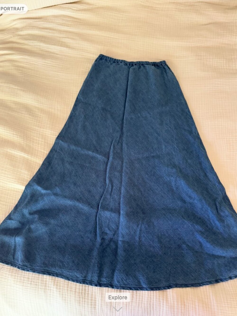 CP Shades 100% linen Tanya Maxi Skirt XS